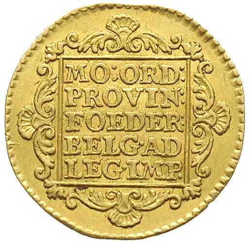 Utrecht, dukat 1759, złoto 3.47 g, Delm. 965, Ve