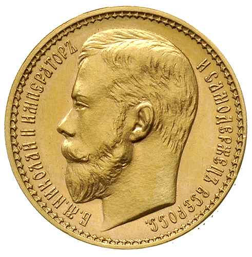 imperiał = 10 rubli złotem 1897, Petersburg, zło