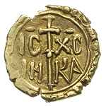 Sycylia, Roger II 1105-1154, tari d’oro, Aw: Wokół centralnej kulki inskrypcja kuficka, Rw: Długi ..