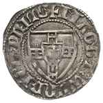 Winrych von Kniprode 1351-1382, szeląg, Aw: Tarcza Wielkiego Mistrza, wokoło MAGST WVNRICS PRIMS, ..