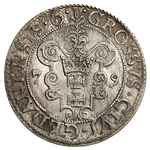 grosz 1579, Gdańsk, kropka kończy napis na awersie, wyśmienity stan zachowania, patyna