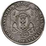 talar 1649, Gdańsk, 28.79 g, Dav. 4358, T. 7, na awersie rysa, ale ładnie zachowany egzemplarz, pa..