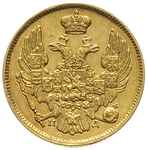 3 ruble = 20 złotych 1837, Petersburg, złoto 3.91 g, Plage 305, Bitkin 1078 (R), drobne rysy w tle..