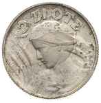 2 złote 1924, Birmingham, litera H po dacie, Parchimowicz 109.b, ładnie zachowana moneta z nierówn..