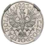 20 groszy 1923, Wiedeń, nikiel, Parchimowicz 105, moneta wybita stemplem lustrzanym w pudełku NGC ..