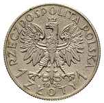 1 złoty 1932, Głowa kobiety, na rewersie wypukły