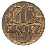 1 grosz 1923, Kings Norton, litery KN pod napisem GROSZ, brąz 1.50 g, Parchimowicz P-101.a, wybito..