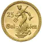 25 guldenów 1923, Berlin, Posąg Neptuna, złoto 7,99 g, Parchimowicz 70.b, moneta wybita stemplem l..