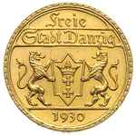 25 guldenów 1930, Berlin, Posąg Neptuna, złoto 7,99 g, Parchimowicz 71, ładny stan zachowania, rza..