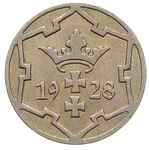 5 fenigów 1928, Berlin, Parchimowicz 55.b, rzadki rocznik, ładnie zachowane