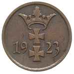zestaw: komplet drobnych monet gdańskich 10 fenigów 1923 i 1932, 5 fenigów 1923, 1928 i 1932, 2 fe..