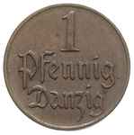zestaw: komplet drobnych monet gdańskich 10 feni