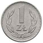 1 złoty 1957, Warszawa, Parchimowicz 213.a, piękna i ogromnie rzadka moneta, szczególnie w takim p..