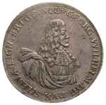 półtalar pośmiertny 1675, Brzeg, Aw: Popiersie w prawo i napis wokoło, Rw: Napis w 10 rzędach, 10...