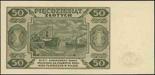 50 złotych 1.07.1948, seria AB, Miłczak 138e, Lu