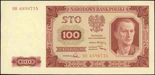 100 złotych 1.07.1948, seria DH, Miłczak 139c, L