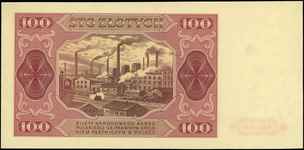 100 złotych 1.07.1948, seria GE, odmiana \bez ra