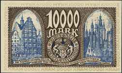 10.000 marek 26.06.1923, Miłczak G8, Ros. 799, w