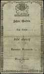Wiener Stadt Banco Zettel, 10 guldenów = 10 ryńskich 1.06.1806, Pick A39, dość ładnie zachowane, p..