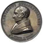 Florian Straszewski, -medal autorstwa I.D Boehm’a z 1838 r., Aw: Popiersie w lewo, poniżej napis Z..