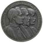 Polonia DevastaTa, -medal autorstwa Jana Wysockiego 1915 r., Aw: Popiersia biskupa Adama Sapiehy, ..