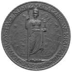 medal projektu Jana Wysockiego wybity w 1916 r., nakładem Towarzystwa Numizmatycznego w Krakowie n..