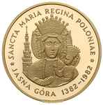 Jan Paweł II - Jasna Góra 1982, -medal autorstwa Michaela Rizzello wybity przez Królewską Mennicę ..