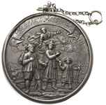 medal śrubowy niesygnowany (medalier Abraham Remshard z Augsburga) na wypędzenie protestantów z Sa..