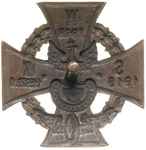 odznaka pamiątkowa Związku Byłych Uczestników Wojskowej Straży Kolejowej 1918-1919 1920, jednoczęś..