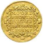 Holandia, dukat 1771, złoto 3.45 g, Delm. 775, V
