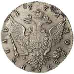 rubel 1771 / СПБ-ЯЧ, Petersburg, srebro 24.05 g, Diakov 261, Bitkin 210, bardzo ładny z menniczą m..