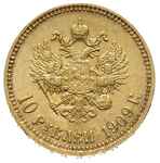 10 rubli 1909 / ЭБ, Petersburg, złoto 8.60 g, Kazakov 359, bardzo ładne, rzadki rocznik