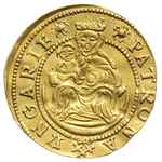 Zygmunt Batory 1581-1602, dukat 1594, Hermannstadt, złoto 3.45 g, Fb. 295, Resch 156, lekko gięty,..