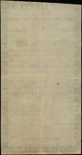 5 złotych 8.06.1794, seria N.B.2, numeracja 5436, w napisie błąd \funduszuw, bez firmowego znaku wodnego
