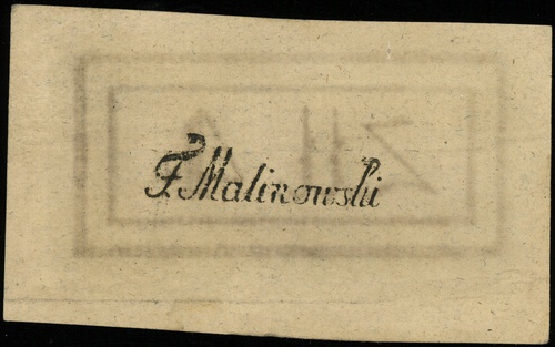 4 złote polskie 4.09.1794, seria 1-N, bez numeracji, Lucow 43n (R0) - ilustrowany w katalogu kolekcji, Miłczak A11a, pięknie zachowane mimo niewielkich pomarszczeń papieru