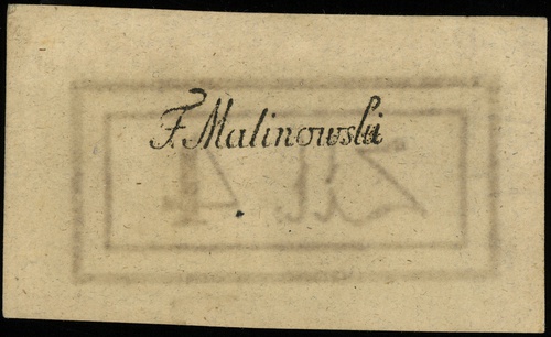 4 złote polskie 4.09.1794, seria 1-T, bez numera