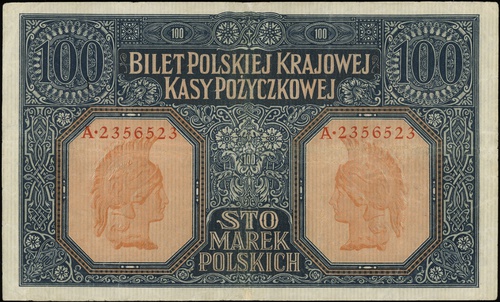 100 marek polskich 9.12.1916, \Generał, seria A