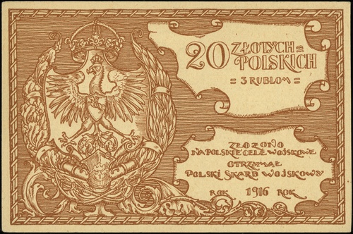 20 złotych polskich = 3 rublom \na polskie cele 