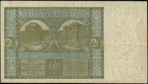 20 złotych 1.03.1926, seria R, numeracja 0565055
