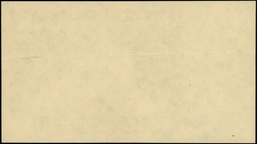 próba kolorystyczna strony głównej banknotu 100 złotych 9.11.1934, druk w kolorze zielonym, bez poddruku, bez oznaczenia serii i numeracji, papier bez znaku wodnego, Lucow 671 (R7) - ilustrowany w katalogu kolekcji, Miłczak 74, jedno złamanie, ale bardzo ładnie zachowane