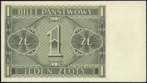 1 złoty 1.10.1938, seria ID, numeracja 5186547, Lucow 719 (R3), Miłczak 78b, minimalne nadgięcia na marginesach i rogach, ale wyśmienity egzemplarz