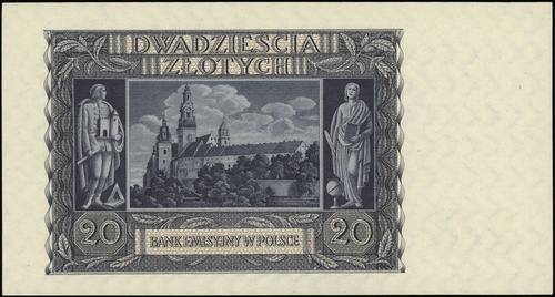 20 złotych 1.03.1940, seria A, numeracja 6116271