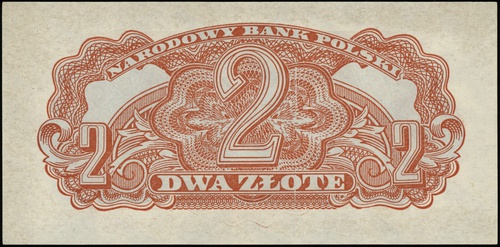 2 złote 1944, seria Ab, numeracja 388870, w klauzuli \obowiązkowym, Lucow 1084 (R3)