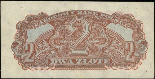 2 złote 1944, seria EA, numeracja 038907, w klau