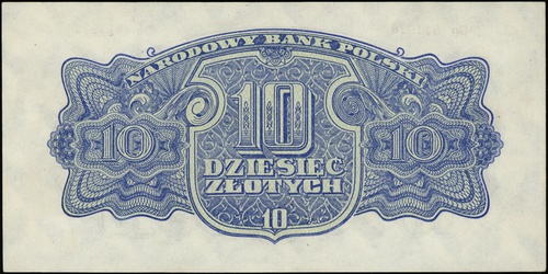 10 złotych 1944, seria Bn, numeracja 811978, w klauzuli \obowiązkowe, Lucow 1115a (R3)