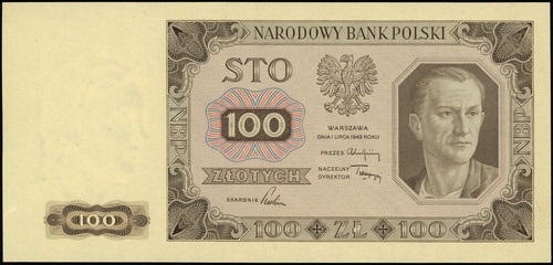 próba kolorystyczna banknotu 100 złotych 1.07.19