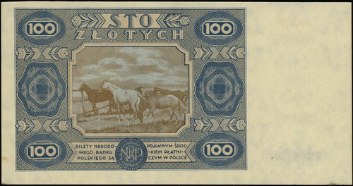 100 złotych 1.07.1948, seria AA, numeracja 00000
