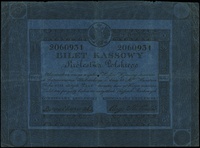 5 złotych 1824, seria A, numeracja 2060931, podpisy komisarzy królewskich \Bronikowski\" i \"Aug. ..