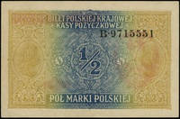 1/2 marki polskiej 9.12.1916, \Generał, seria B