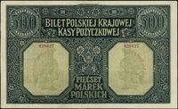 500 marek polskich 15.01.1919, bez oznaczenia serii, numeracja 826627, Lucow 312 (R5), Miłczak 17,..